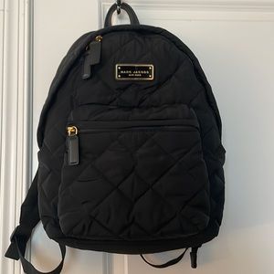 Marc Jacobs Black Quilted Backpack